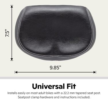 Крісло для велосипеда Schwinn Komfort: сидіння та чохли, різні кольори (для міста/з піною, Comfort Bike Seat, комфортне велосипедне сидіння)