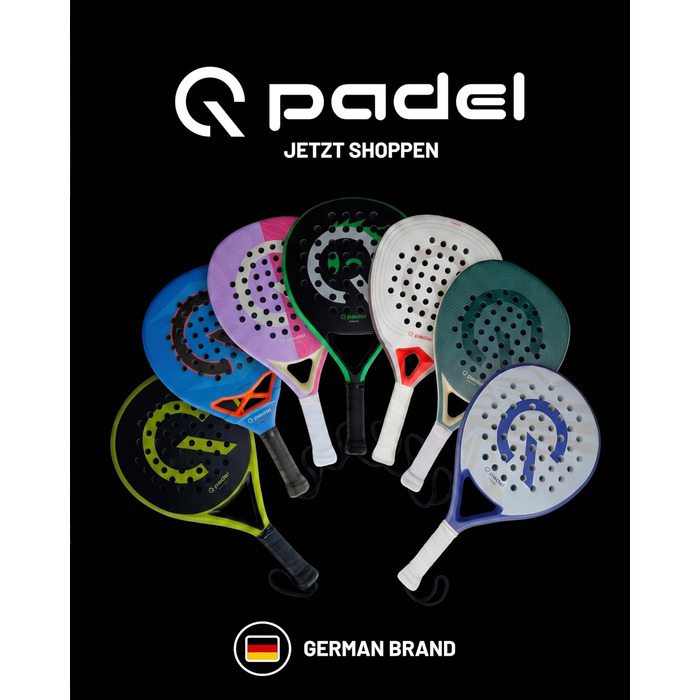 Ракетка для падел Q Padel C300 360g (3K Carbon) – для контролю, легка, унісекс
