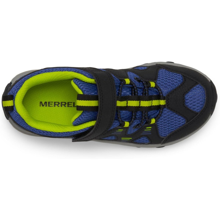 Дитячі трекінгові черевики Merrell Trail Chaser 2, чорно-синьо-лаймові, унісекс (Big Kid)