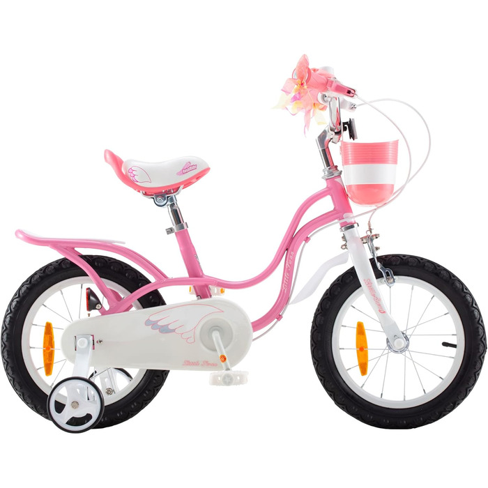 Дитячий велосипед Royal Baby Little Swan з додатковими колесами для дівчаток, 12, 14, 16, 18 дюймів, від 3 до 10 років