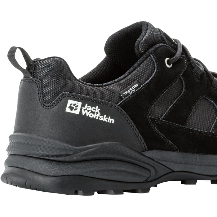 Чоловічі трекінгові черевики Jack Wolfskin Trail Hiker Texapore Low MW, чорні, 50 EU