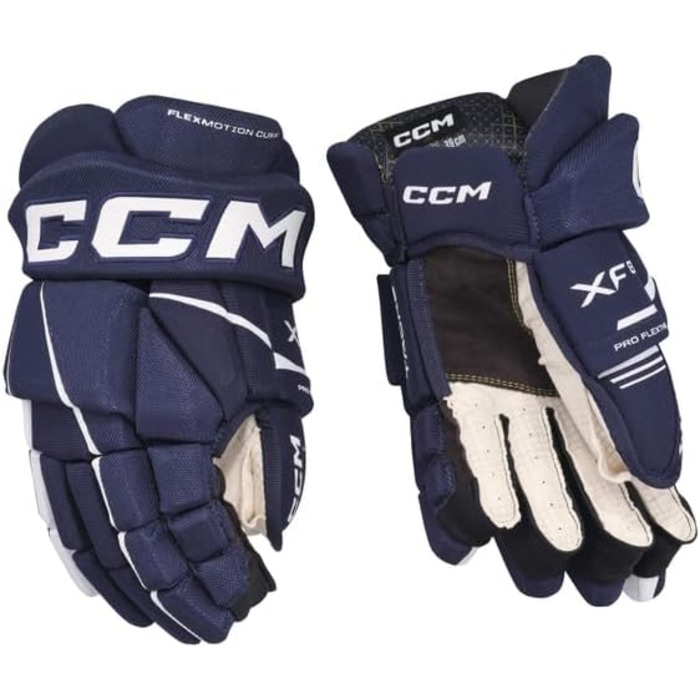 Хокейні рукавички CCM Tacks XF80 Junior для юніорів, чорні