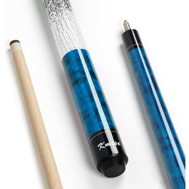Більярдний кий Kmise професійний, 147 см, канадський клен, шкіряна піка 13 мм, антиковзний грип, для дорослих/початківців/професіоналів (синій)