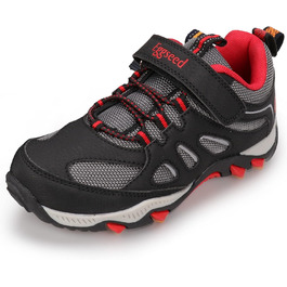 Дитячі кросівки UOVO для бігу та прогулянок, чорно-червоні, розмір 39