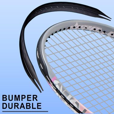 Набір для тенісу Bo'weiqi 27 дюймів (2 ракетки) для початківців: з м'ячами, накладками та демпферами (Рожевий + Зелений)