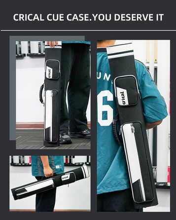 Кейс для більярдних київ CRICAL 2x4: для 2 київ-баттів та 4 київ-шафтів, з жорстким корпусом, аксесуари для більярду