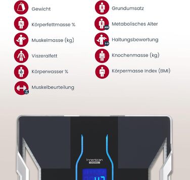 Ваги-аналізатор складу тіла TANITA RD-953, Bluetooth, медична технологія, 10+ параметрів, чорні