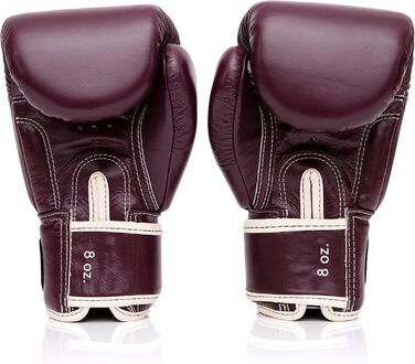 Боксерські рукавички Fairtex BGV16 з натуральної шкіри для Муай Тай, каштанові, 16 унцій