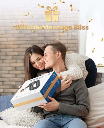 Масажер для м'язів Bob and Brad D6 Pro з OLED-дисплеєм, 16 мм амплітуда, перкусійний масаж, сумка, для розслаблення м'язів шиї, спини, ніг (чорний з підігрівом)