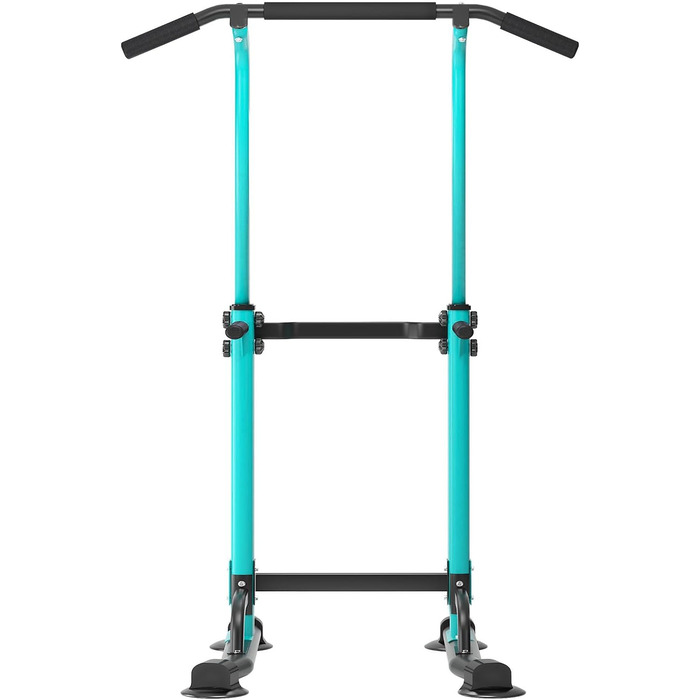 AuraCraft Power Tower з турніком, силовий тренажер, регульована висота 169-210 см (Чорний+Синій, 74x81 см)