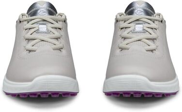 Жіноче кеди ECCO S Casual Lace Waterproof для гольфу, білий (37 EU, Gravel Silver Metallic)