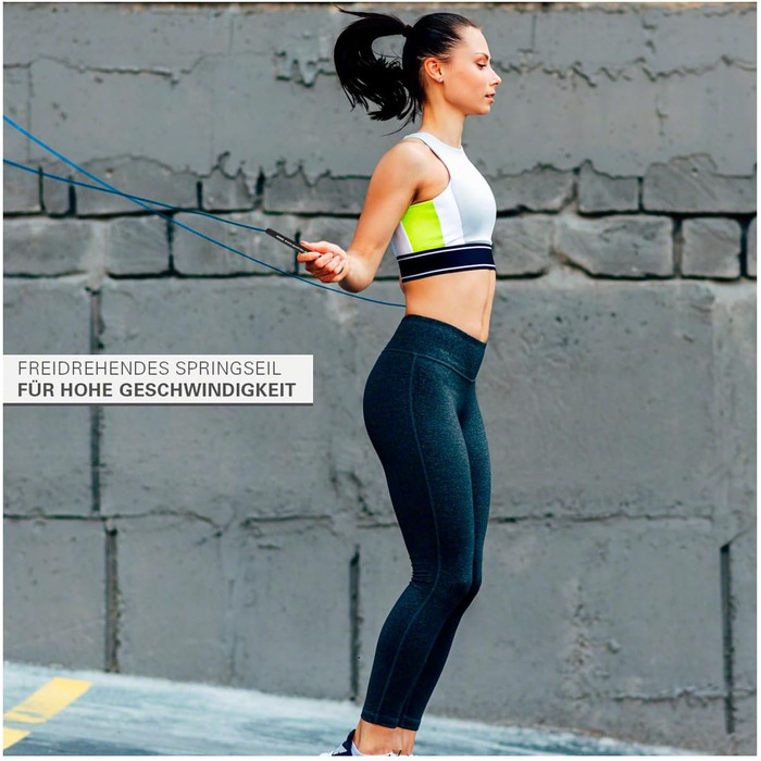 Скакалка для HIIT, боксу, MMA, фітнесу, кросфіту, 300 см, зелена