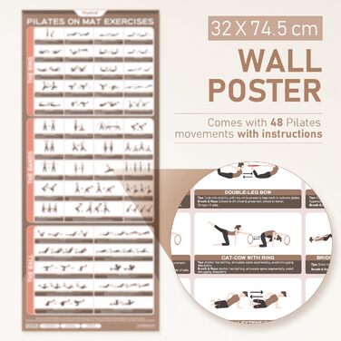 Набір для пілатесу: кільце 38 см, м'яч, гумки та стрічки | Для дому