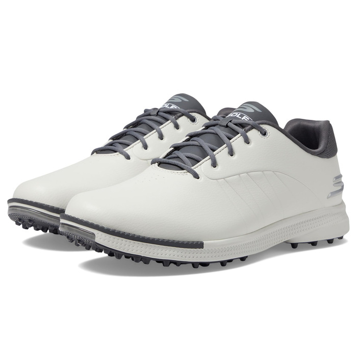 Гольф-взуття Skechers Tempo для чоловіків, без шипів, водонепроникне, легке, сірий Natural Gray, 46 EU