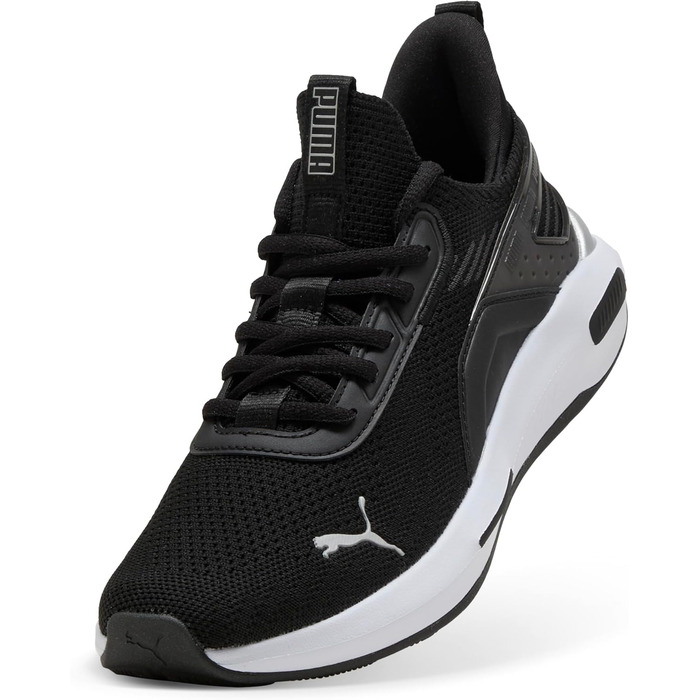 Кросівки Puma Softride Enzo 5 Hype для бігу та вулиці, 44 EU, чорний, білий, срібний