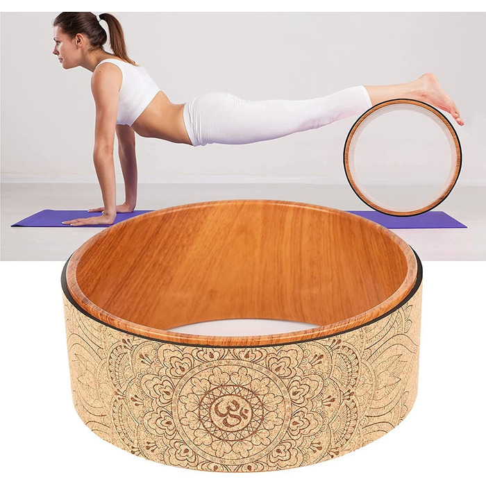 Ролик для йоги з корку Yoga Rolle - для розтяжки та гнучкості спини