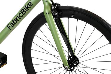 Велосипед FabricBike Light Fixie, алюмінієва рама, синглспід, 28'', зелений Cayman, розмір M (54 см), 9.45 кг
