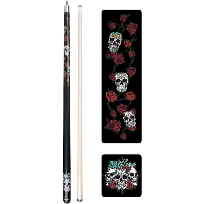 Більярдний кий Pathline Billard-Queuestab: канадський клен, 13 мм наконечник, чорний/молот, 20oz