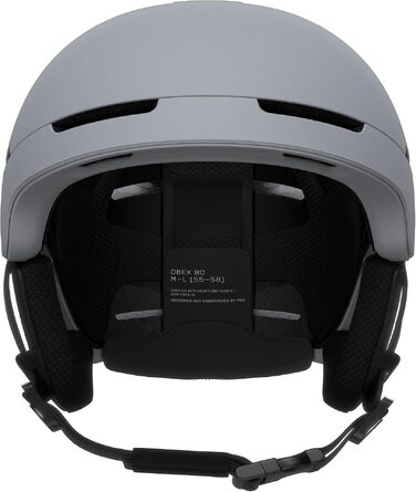 Гірськолижний шолом POC Obex BC MIPS з NFC-чипом, RECCO та арамідовими панелями, Granite Grey Matt, розмір M-L (55-58 см)