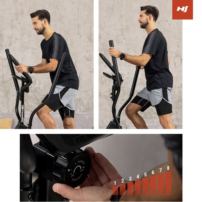 Орбітрек магнітний Hop-Sport HS-450B Dynamic чорно-золотистий