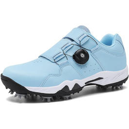 Жіночі гольф-туфлі водонепроникні, дихаючі, з шипами, для тренувань, розмір 36-42 EU, блідо-блакитні