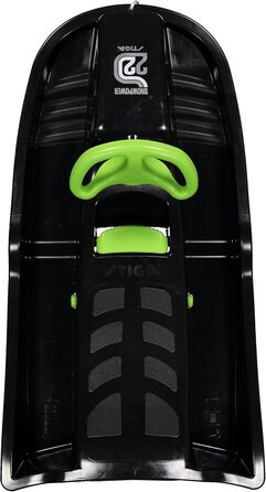 Дитячі сани STIGA Snowpower з кермом, від 5 років, зелено-чорні