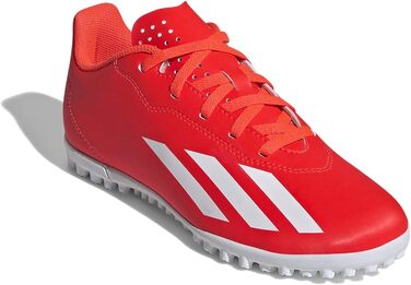 Бутси для футболу adidas X Crazyfast.4 Turf - унісекс, дитячі, розмір 5.5 US, кольори: Solar Red, White, Team Solar Yellow