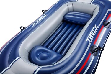 Надувний човен Bestway Hydro-Force Treck X2 255x127x36 см з веслами, комплект для відпочинку на воді
