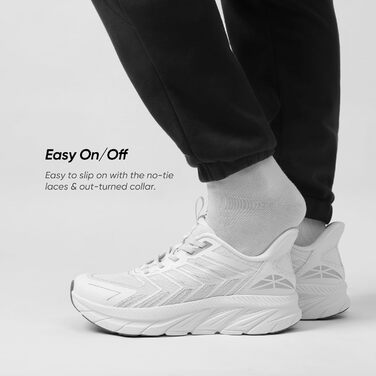 Чоловічі кросівки для бігу ALLSWIFIT: зручні, дихаючі, з антиковзкою підошвою, стильні спортивні взуття для фітнесу, розмір 46 EU, білі