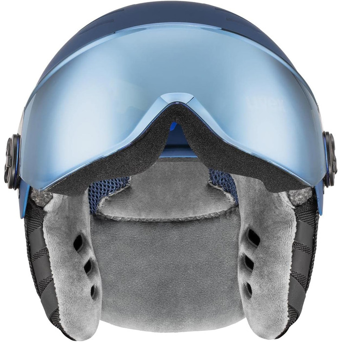 Шолом для дітей uvex Rocket jr Visor Single, синій матовий, 54-58 см