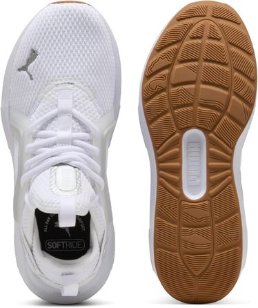 Жіночі кросівки PUMA Softride Enzo 5 для бігу, білий, сріблястий, чорний, металік (37.5 EU)