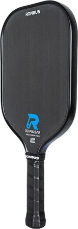 Ronbus R1/R3 Pulsar: Пікбол ракетка з вуглецевого волокна з серцем з поліпропіленових сот, 16 мм