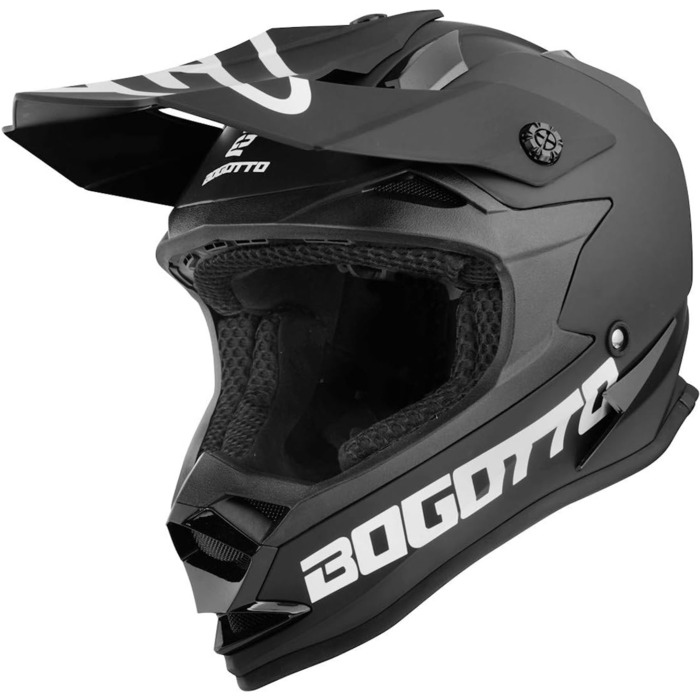Мотошолом Bogotto V321 Solid кросовий, матовий чорний, розмір L