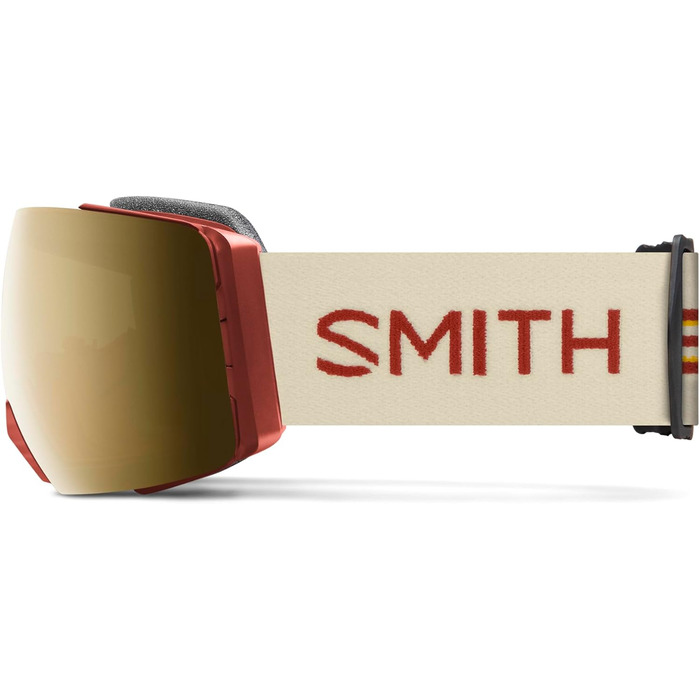 Лижна маска Smith Optics I/O MAG XL Terra ChromaPop Sun Black Gold Mirror, унісекс, дзеркальна, для зимових видів спорту