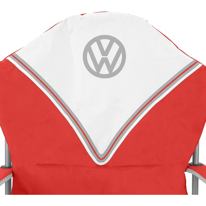 Складний туристичний стілець Board Masters VW Collection Deluxe з сумкою, дизайн Volkswagen T1 Bulli, червоний (105 см)