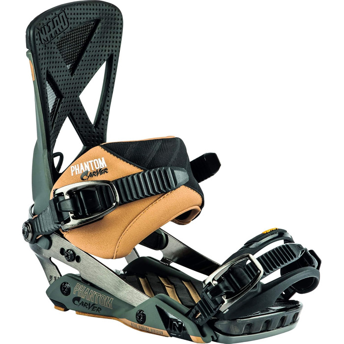 Сноуборд Nitro Phantom Carver '20 для чоловіків: преміум фрірайд, карбонова фіксація, модель L, Gunmetal