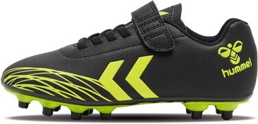 Дитячі футбольні бутси Hummel Top Star 30 EU, чорно-жовті, з клямками для різних типів ґрунту