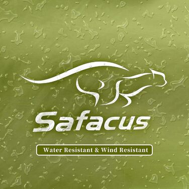 Намет для кемпінгу SAFACUS на 3-4 особи: легкий, стабільний, водонепроникний, з вентиляцією та захистом від комарів (зелений)