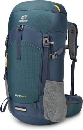 Рюкзак для туризму SKYSPER Alpen30 30 л, з вентиляцією спини, сітчастою спинкою, для гірських походів, синій