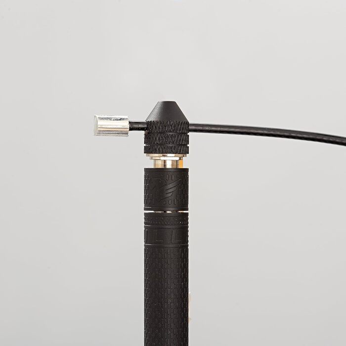 Стрибкове канат Elite Jumps Bullet Comp – професійне швидкісне канат для тренувань Double Under та фітнесу – легкий та міцний, чорний