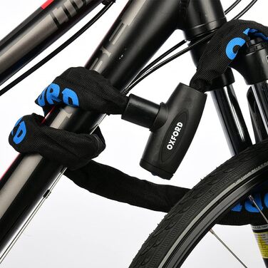 Ланцюговий замок для велосипеда OXFORD LK109 зі захисним чохлом, сталь 10 мм, 2.0 м x 9.5 мм