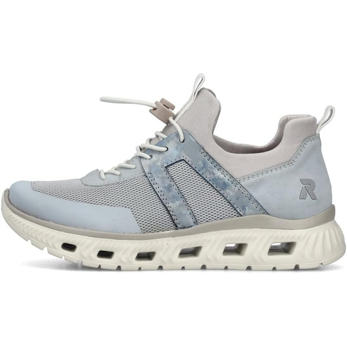 Кеди жіночі Rieker M6061 Slip-On, сині комбіновані, 39 EU - зручне взуття для повсякденного носіння