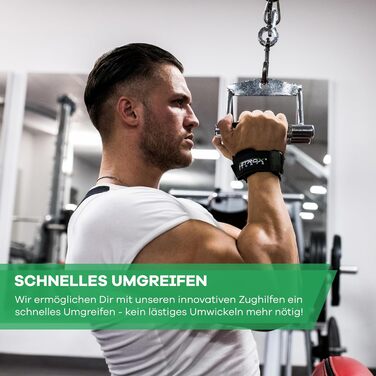 NetroxSports Elite Grips – шкіряні зчеплення для тяги, фітнес-ремінці для важкої атлетики, бодібілдингу з захистом зап'ястя, для чоловіків і жінок