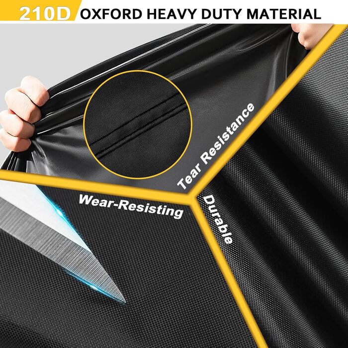 Водонепроникний чохол для велосипеда на 1/2/3 велосипеда, 210D Oxford, захист від дощу, пилу, сонця, вітру, для гірських, шосейних, електровелосипедів, розмір L (200x65x98 см)