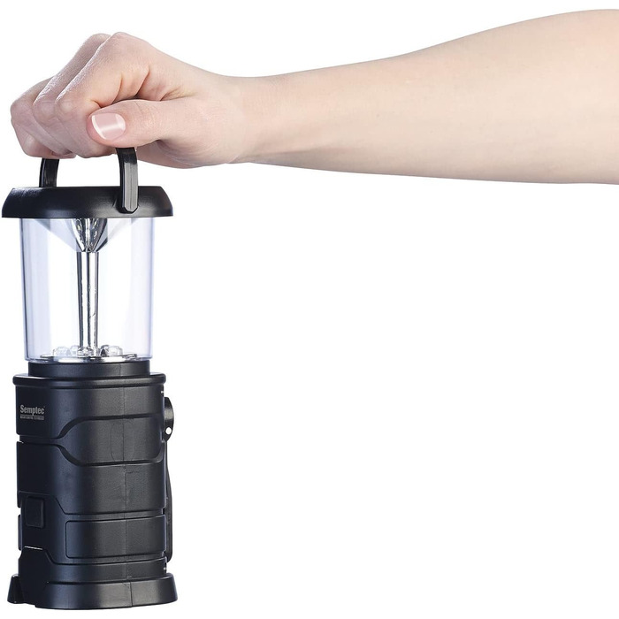 Semptec Ліхтарі для виживання Urban Survival Technology: Набір 2 шт. LED кемпінгові ліхтарі, зарядка від динамо, сонячної батареї та USB (ліхтарі-кришки, ліхтарі на ручку, power bank)