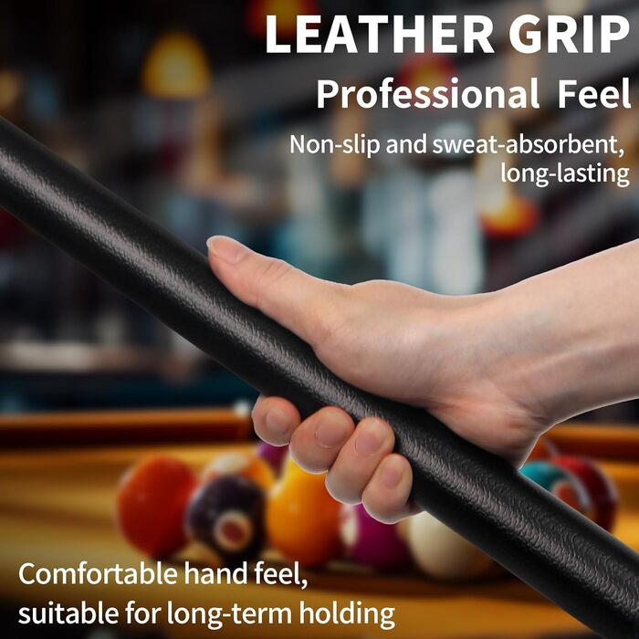 Набір для більярду Horse Billardqueue: 4 більярдні кийки з канадського акації, 58 дюймів, вага 18-21 oz, 2 крейди, для дорослих