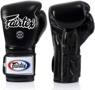 Боксерські рукавички Fairtex BGV9 мексиканського стилю, чорні, 14 унцій