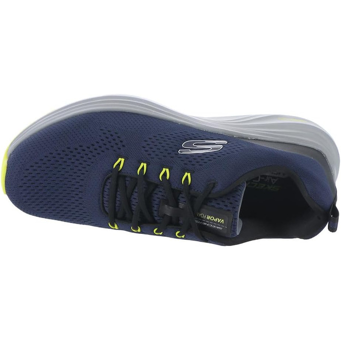 Чоловічі кросівки Skechers Vapor Foam, 43 EU, Navy Mesh Synthetic Lime Trim