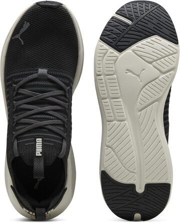 Кросівки Puma Softride Symmetry Fuzion для бігу, жіночі та чоловічі, 38.5 EU, чорний, сірий