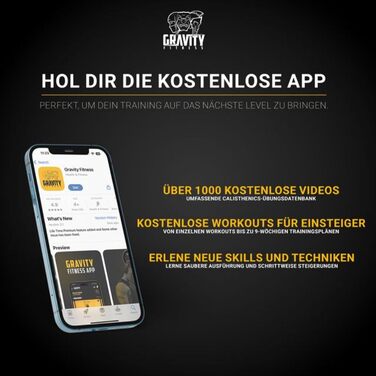 Паралелепити Gravity Fitness з дерев'яними ручками – середні, для стабільного утримання під час калістеніки, тренувань з власною вагою, гімнастики, домашнього спортзалу та фітнес-клубу